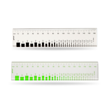 Risslineale Acryl Set - grüne Schrift & schwarze Schrift